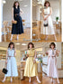 Collar Ruched Design Dress with Belt